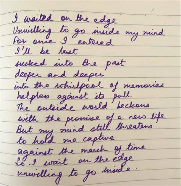 a handwritten note about desert vintage