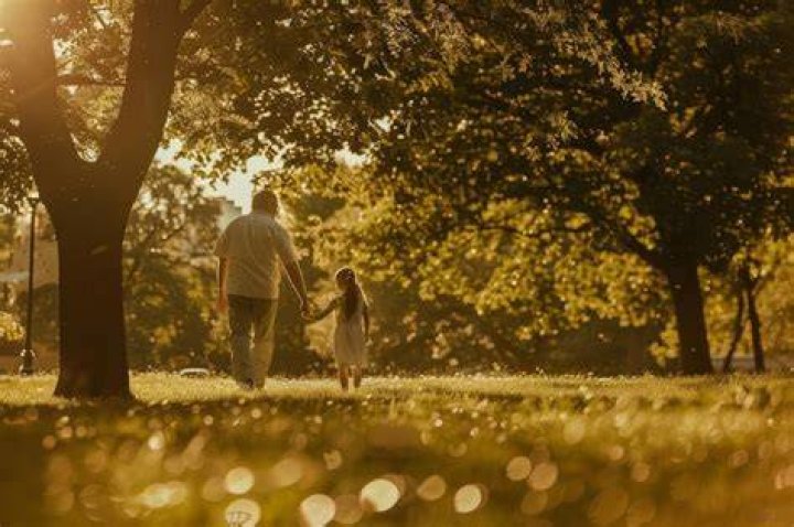 A man and his daughter are close