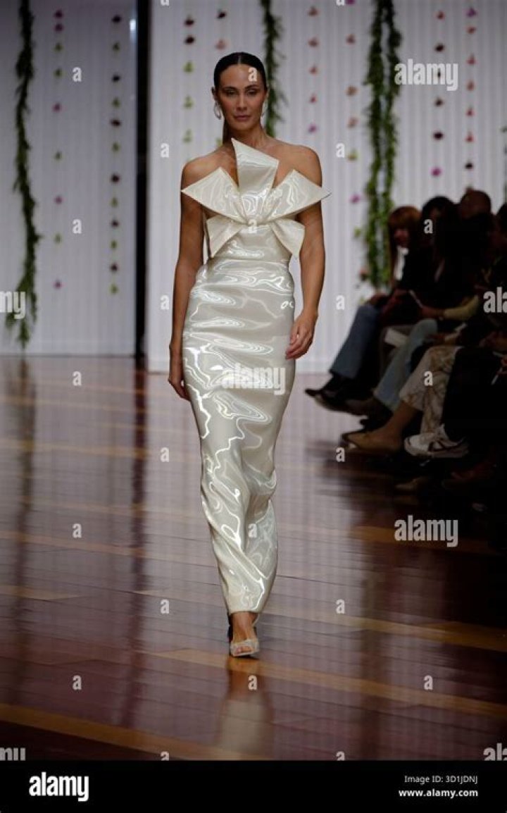 A model walks the catwalk at this year's Riyadh Fashion Week, a milestone in a country that used to require women to wear hijab headscarves and abaya robes in public