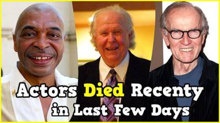 actors who died recently