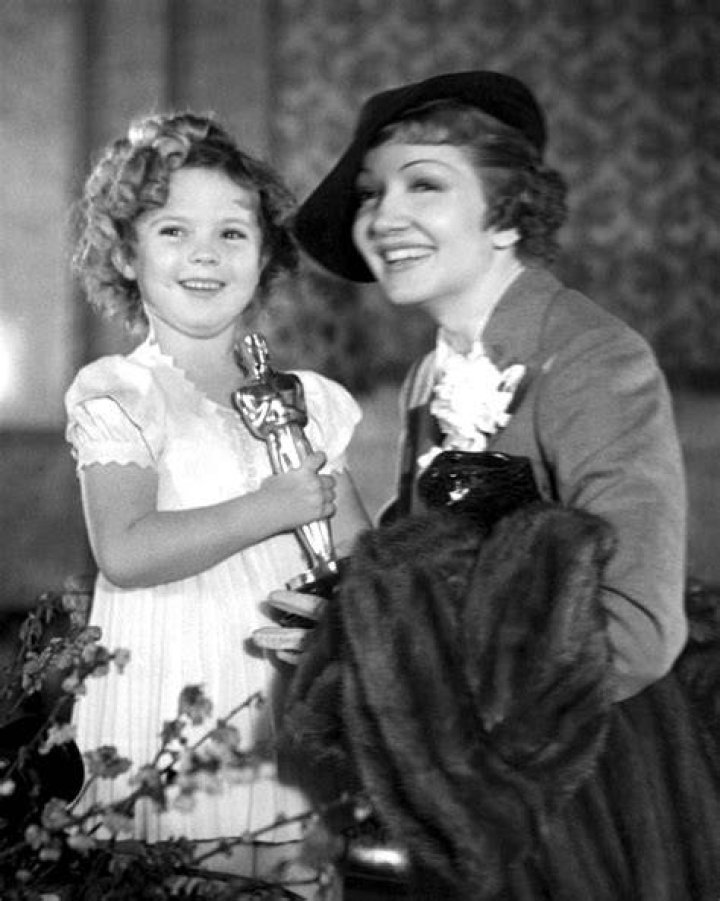 actresses shirley temple and claudette colbert