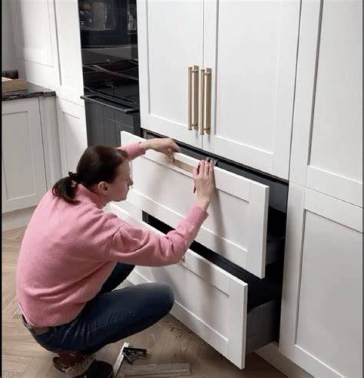 Add cabinet handles