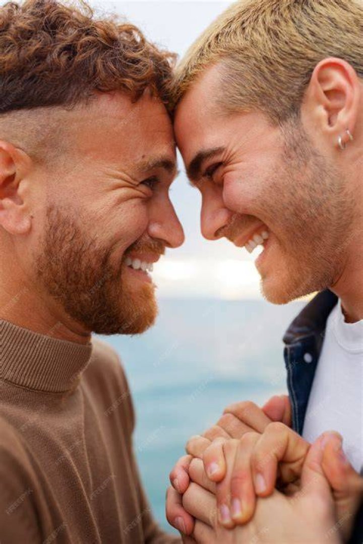Affectionate gay couple affectionate gay couple