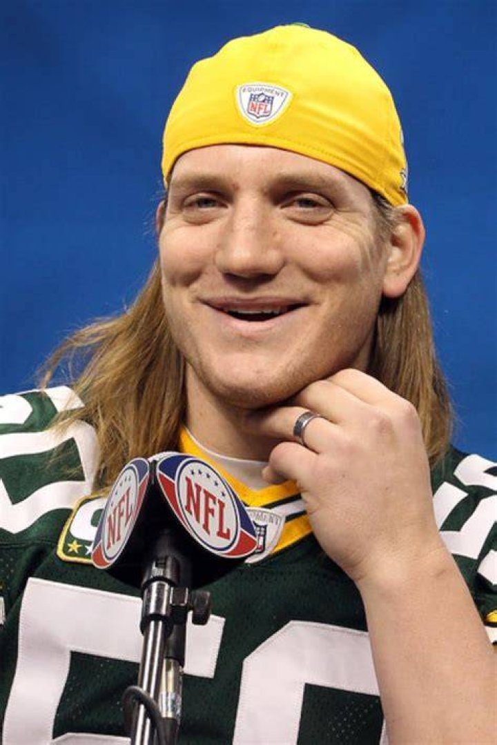 AJ Hawk in his jersey