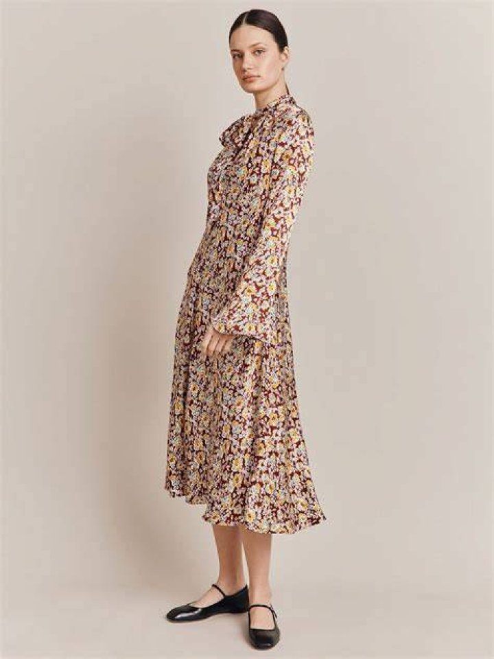 Ayla Floral Midi Dress
