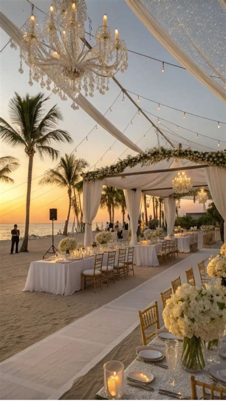 beach wedding reception beach wedding reception