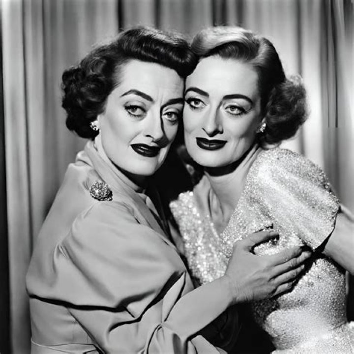 Bette Davis and Joan Crawford with Jack Warner