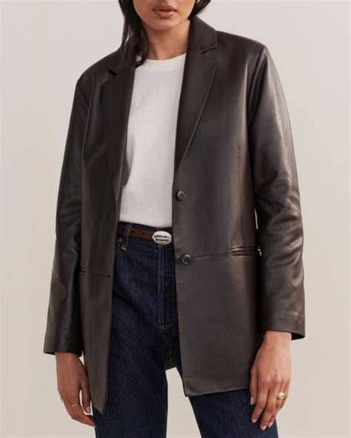 Brooke Leather Blazer