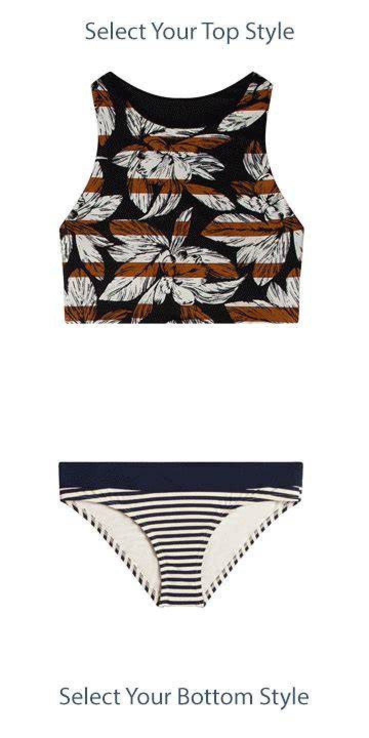 carve designs bikini top, sustainable swimwear