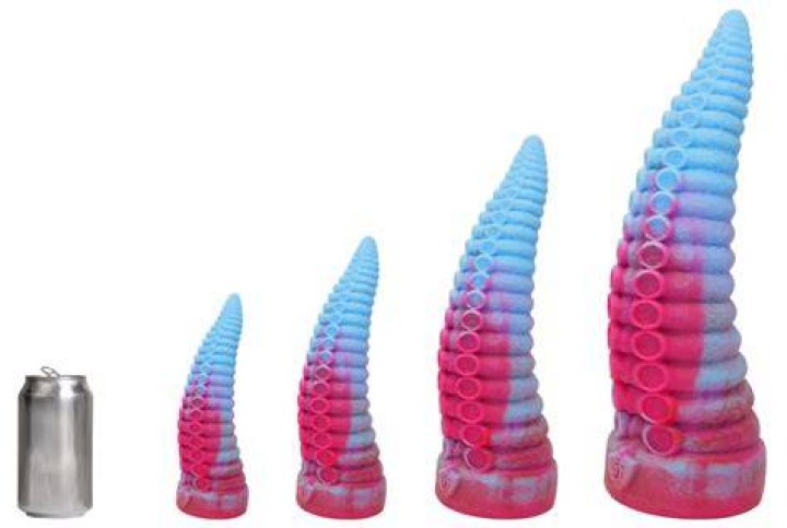 Cephalopod Tentacle Platinum Silicone Dildo
