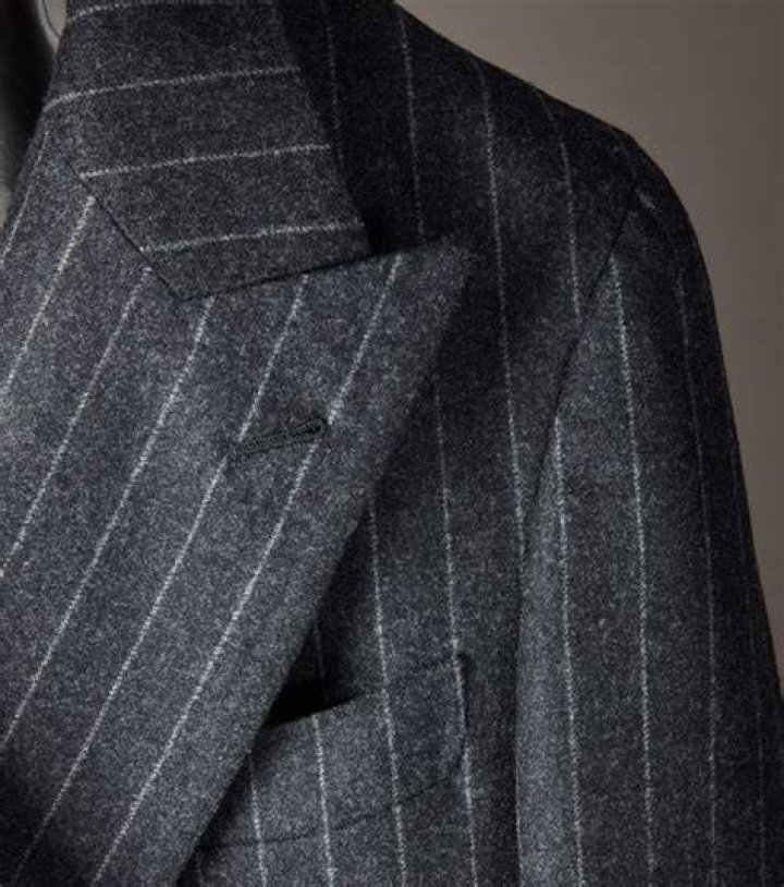 Chalk Stripe x Suiting Bonding Jacket 