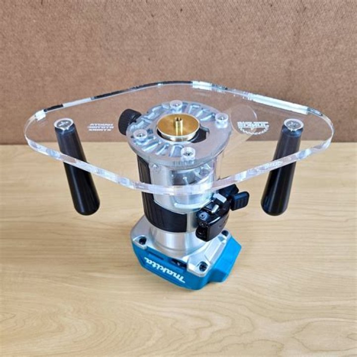 Changing router base plate
