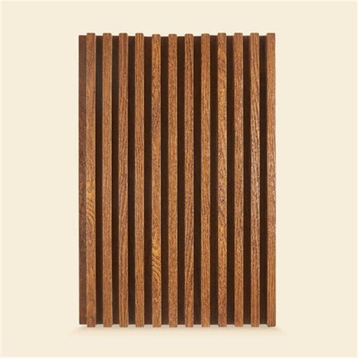 Chroma Living Mahogany Fluted Wall Panel Via Merchant