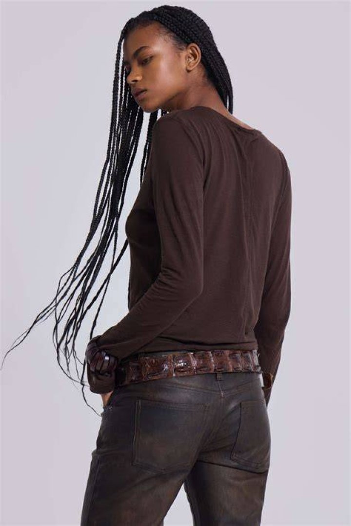 Clothing, Brown, Product, Sleeve, Trousers, Denim, Collar, Shoulder, Jeans, Textile, Clothing, Brown, Product, Sleeve, Trousers, Denim, Collar, Shoulder, Jeans, Textile,