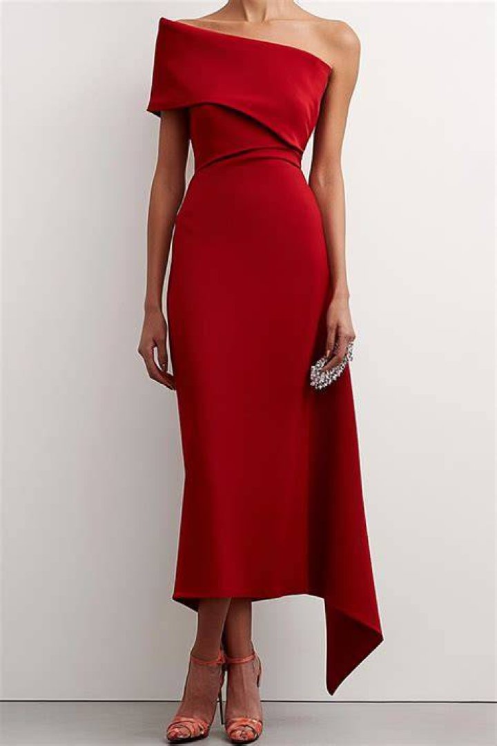Clothing, Red, Dress, Shoulder, Fashion, Pink, Blond, Neck, Street fashion, Lip, 