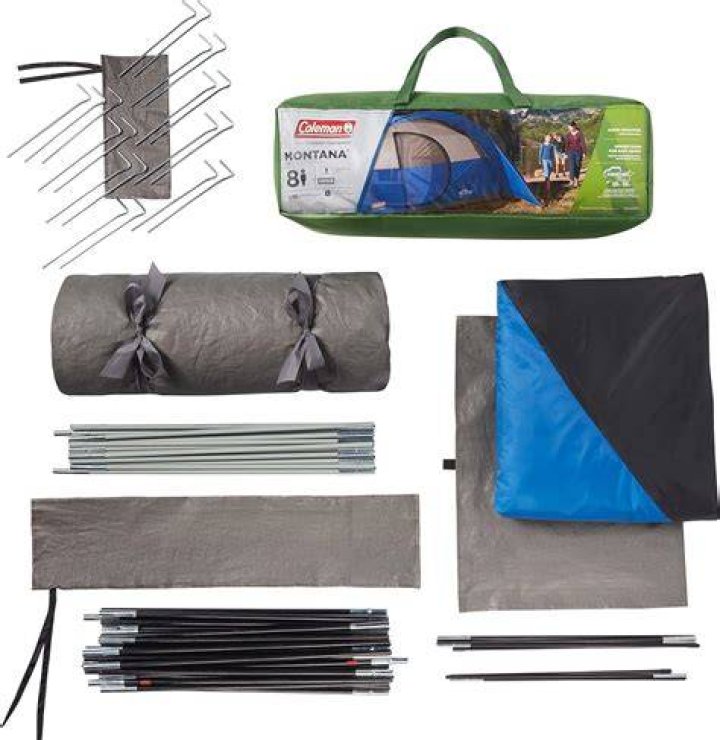 Coleman Montana Camping Tent, 6/8 Person Family Tent Coleman Montana Camping Tent, 6/8 Person Family Tent