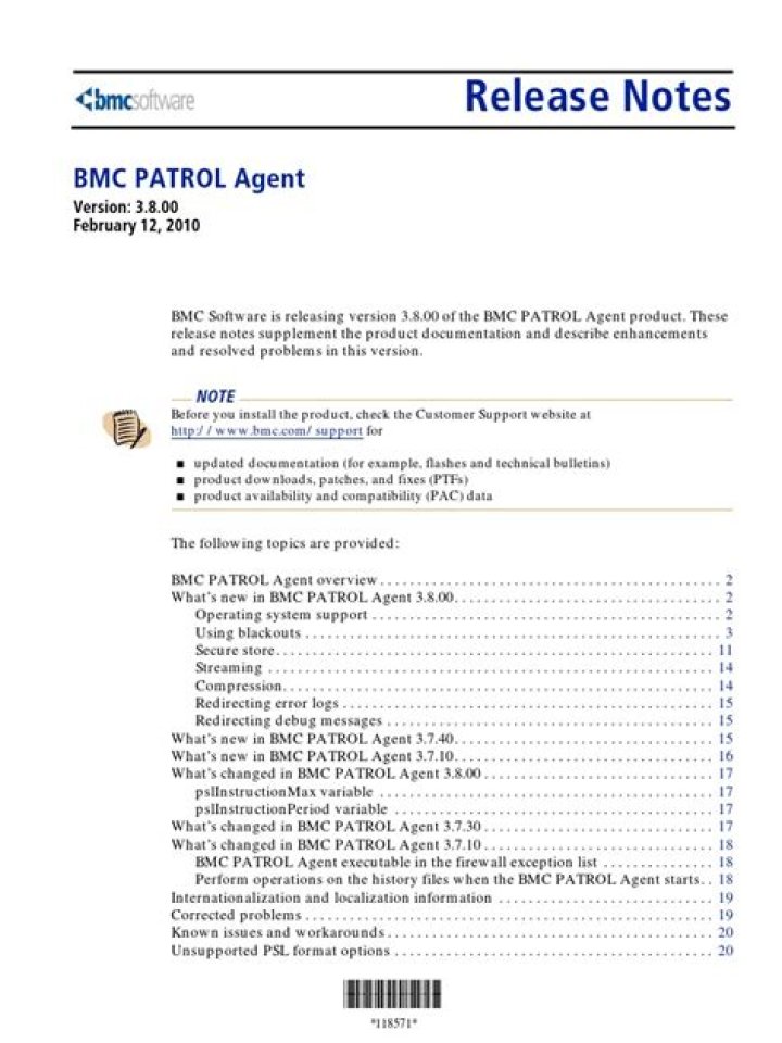 Command line arguments for starting the PATROL Agent - Documentation for BMC PATROL Agent 20.02