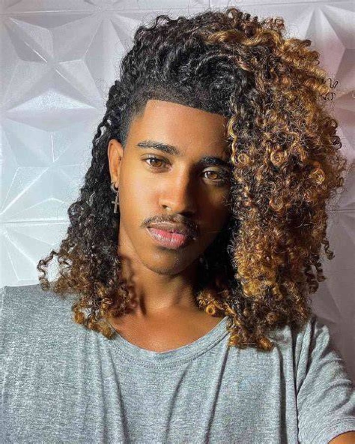 curly hair for black men