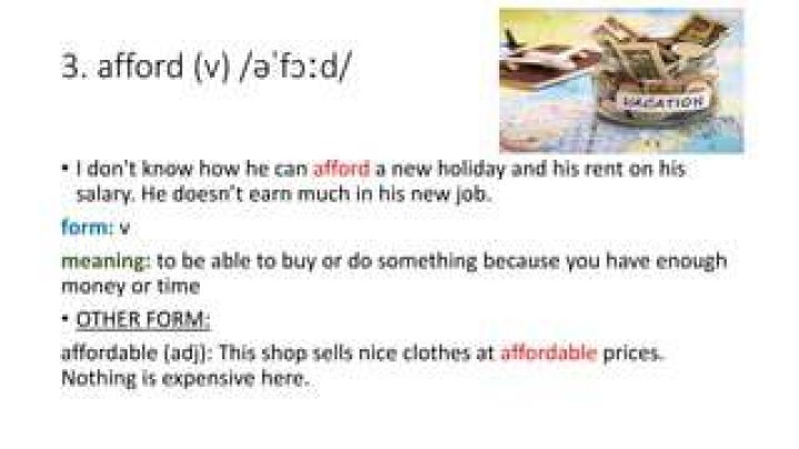 Definitions of afford - OneLook