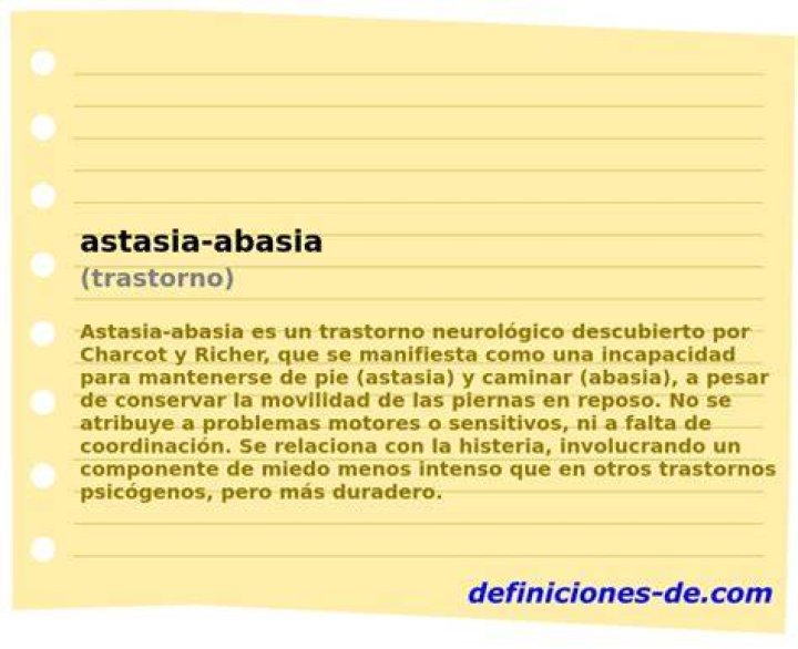 Definitions of astasia-abasia - OneLook