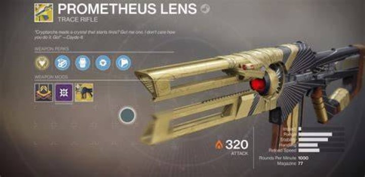Destiny 2's Prometheus Lens Exotic trace rifle is extremely overpowered in PvP, so watch your back