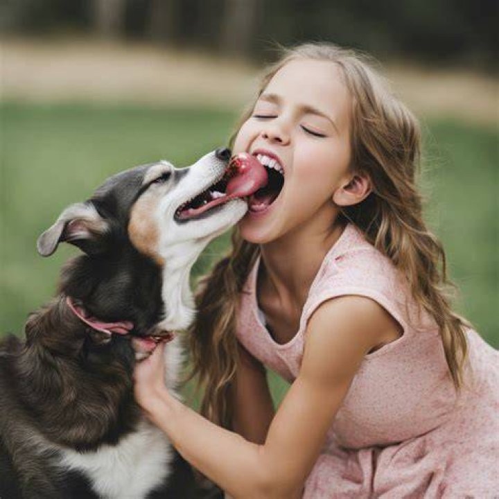 Dog Licking Girl Gettyimages 1285675959