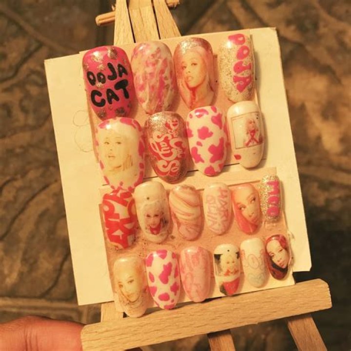 Doja Cat, Nail Art, Manicure Doja Cat, Nail Art, Manicure