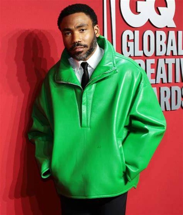 donald glover in green thigh baring shorts