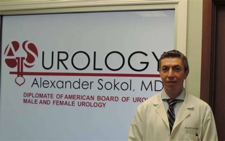 Dr. Sokol with patient