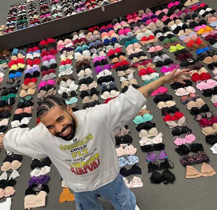 Drake Just Posted a Cringe Photo With His Bra Collection