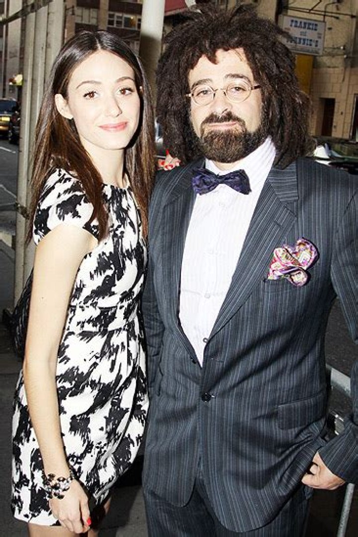 Emmy Rossum and Adam Duritz attending the opening night of "La Cage Aux