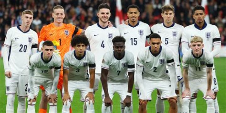 England players pose for a team photo before knocking co-hosts Australia out of the World Cup. Photo / Photosport