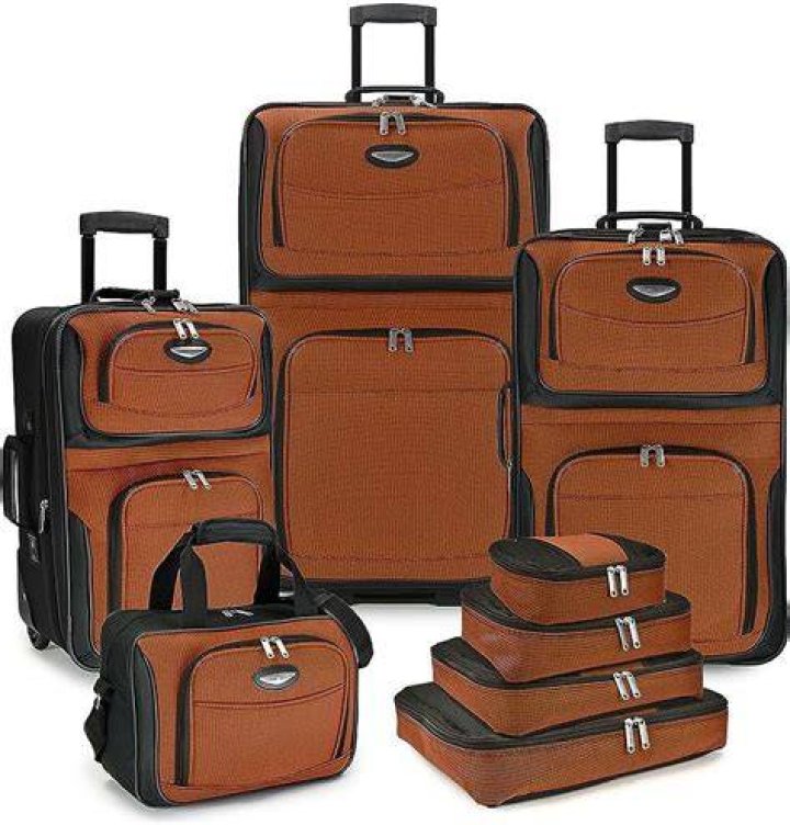 Expandable Rolling Upright Luggage, 8-Piece Set Expandable Rolling Upright Luggage, 8-Piece Set