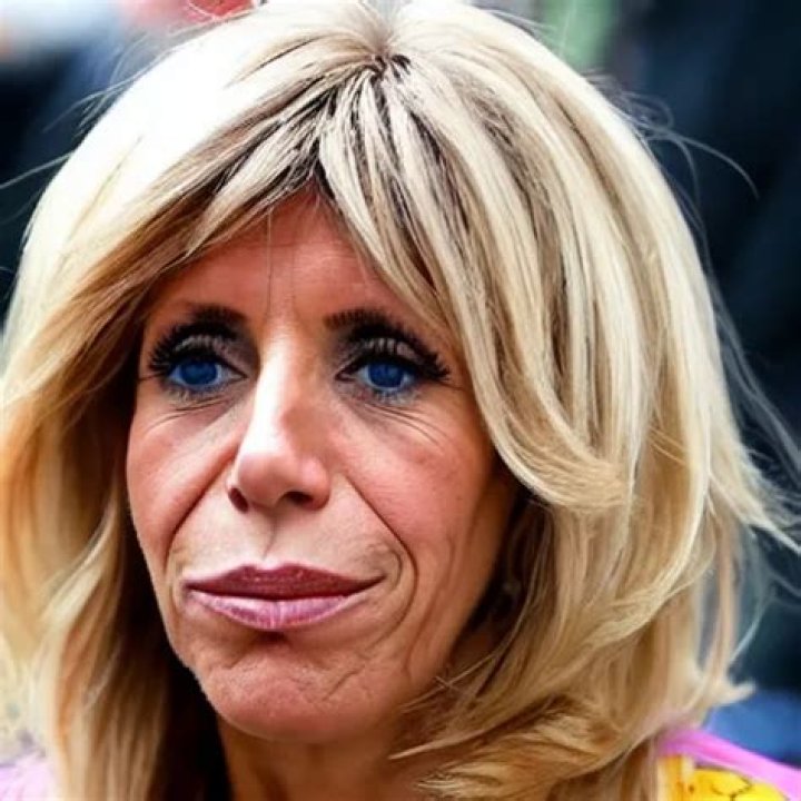 face of beautiful young Brigitte Macron Stable Diffusion