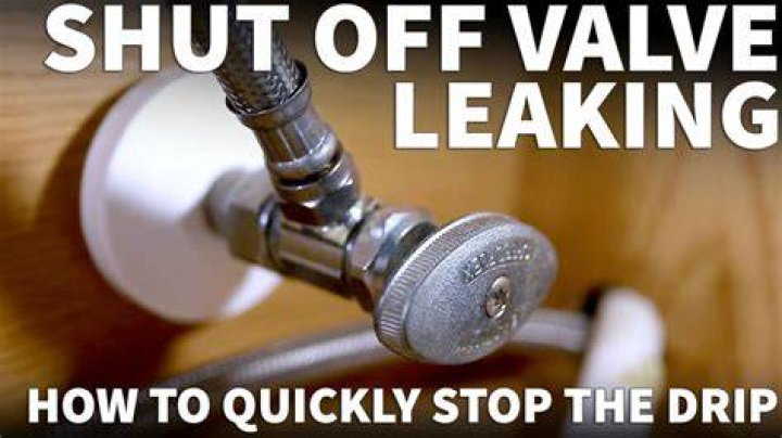 fix leaky water shutoff valve tighten packing nut