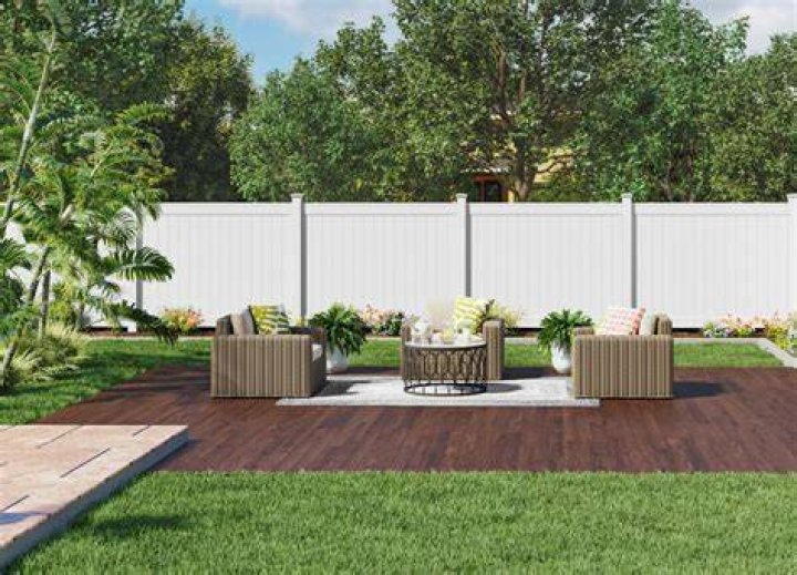 Freedom Brighton White Vinyl Standard Fence Panel Ecomm Lowes.com