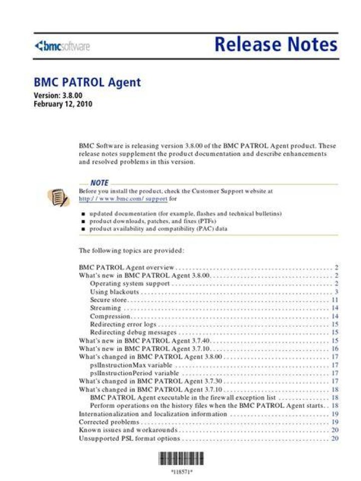 ftell() - Documentation for BMC PATROL Agent 11.3