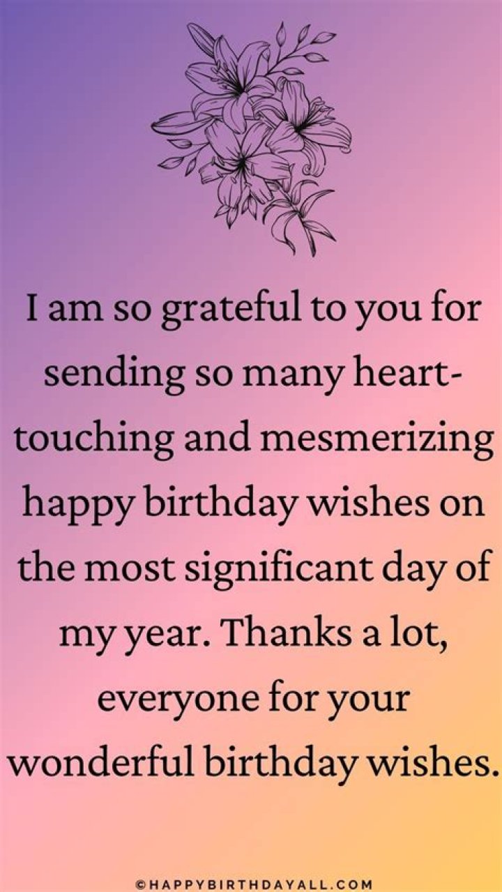 Grateful thanks messages for birthday wishes