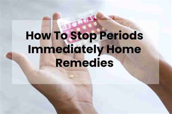 How to stop periods immediately