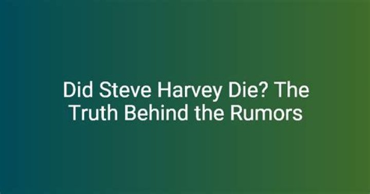Is Steve Harvey Really Dead? The Truth Behind The Rumors