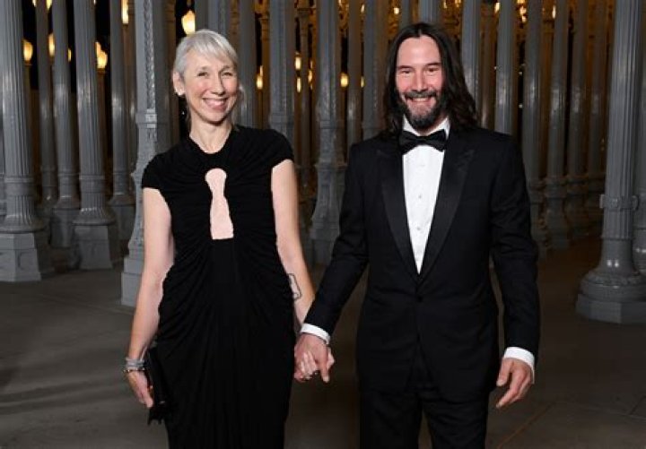 Keanu Reeves and girlfriend Alexandra Grant share rare public kiss