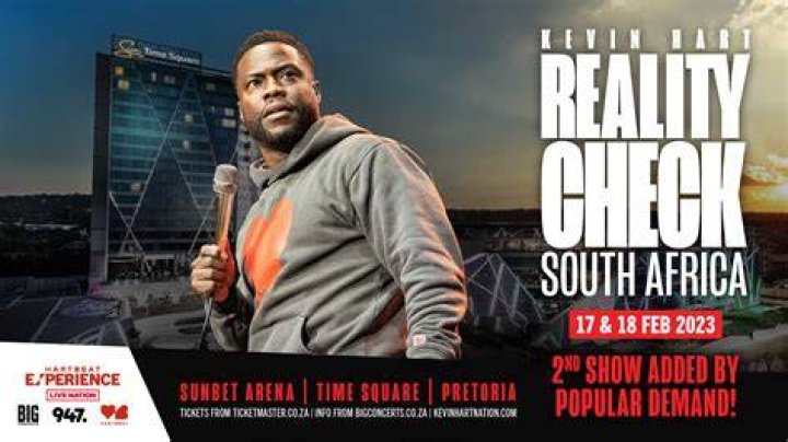 Kevin Hart: SA Warns the Comedian About Loadshedding After Announcing Mzansi #RealityCheckTour Dates