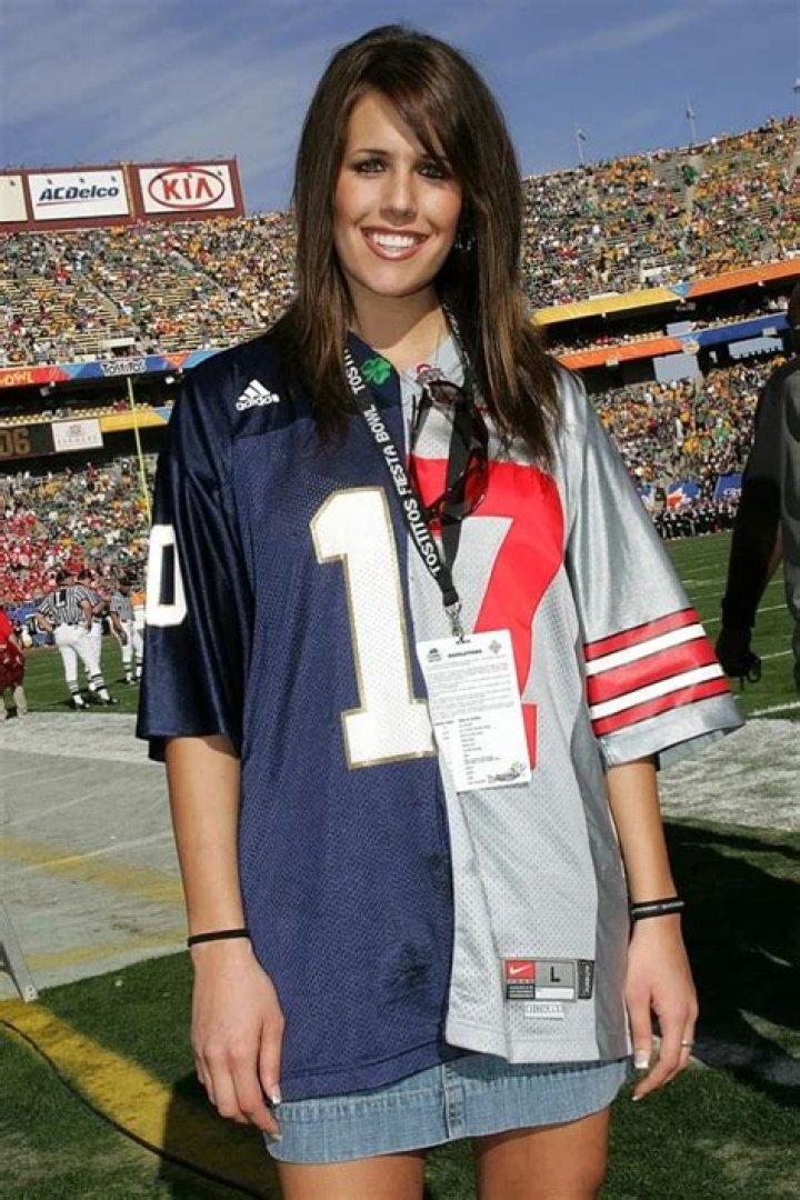 Laura Hawk sporting the split jersey