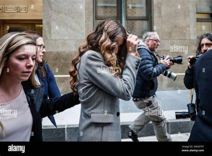 Lauren Marie Young departs a Manhattan courthouse after testifying in the rape trial of Harvey Weinstein. Photo / AP.