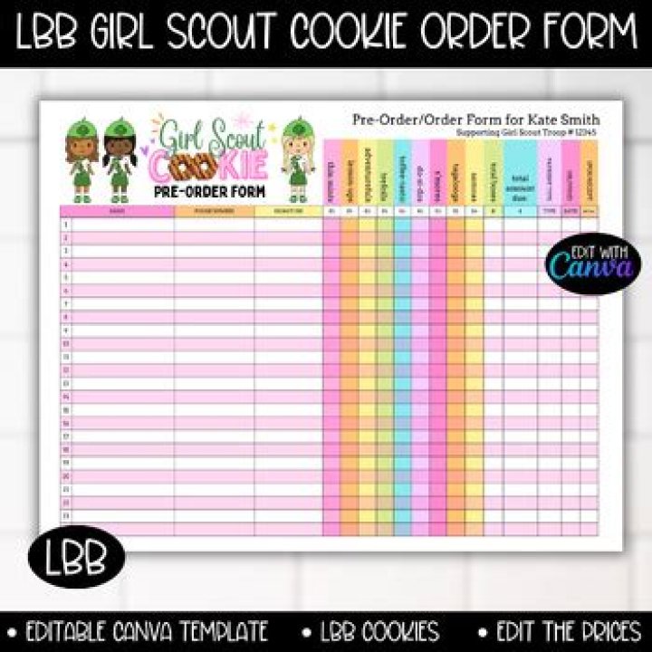 Lbb Girl Scout Cookie Order Form Printable Etsy vrogue.co