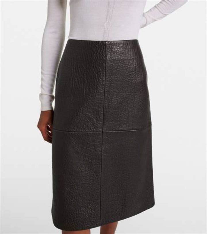 Leather Joseph pencil skirt
