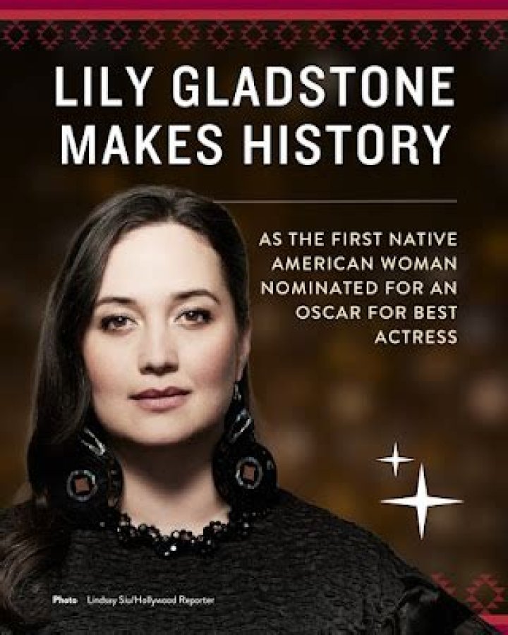 Lily Gladstone makes Oscars history as first Native American nominated