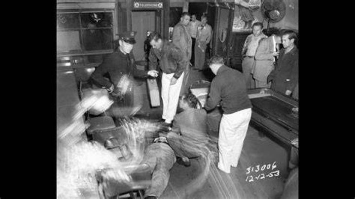 Los Angeles crime scenes in 1953