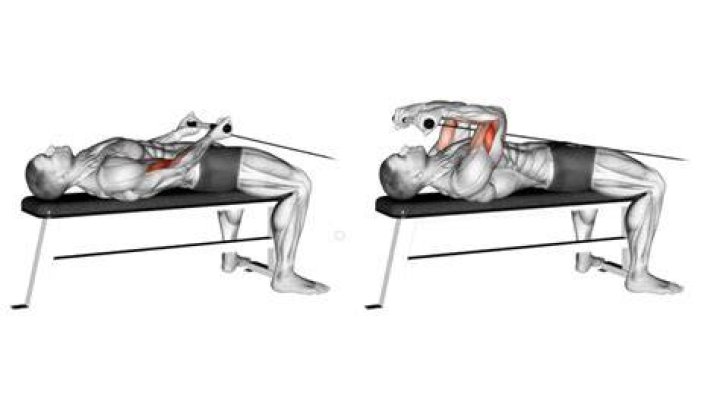 Lying bicep curl