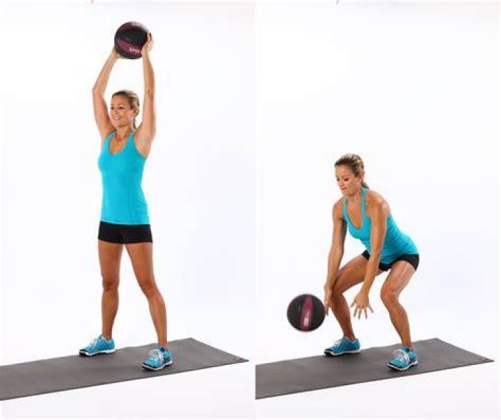med ball slam med ball slam